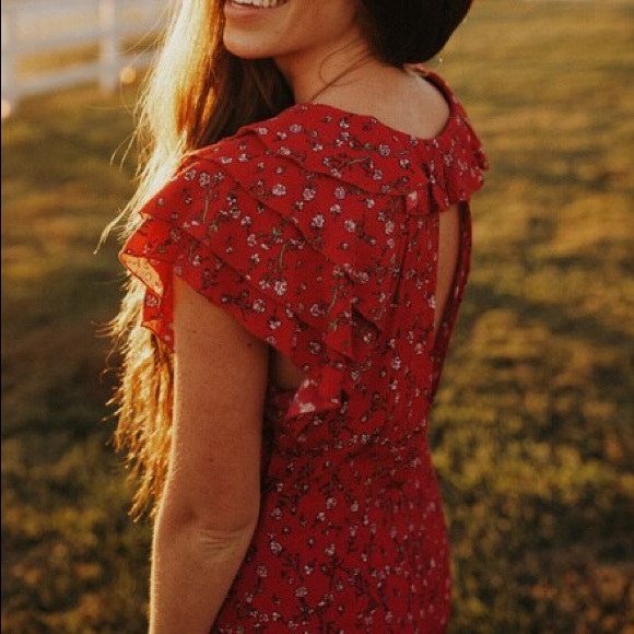 Cleobella Red Maxi Dress - Picture 3 of 11